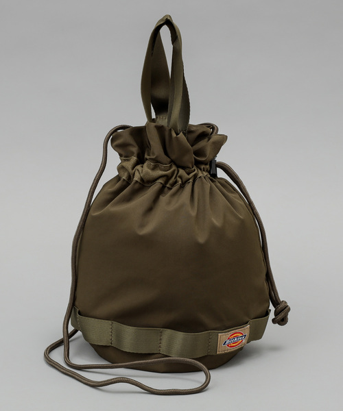 Dickies（ディッキーズ）の「【Dickies/ディッキーズ】別注2way巾着バッグ（ショルダーバッグ・レディース・ブラック/ベージュ/カーキ・FREE）」の14枚目の写真