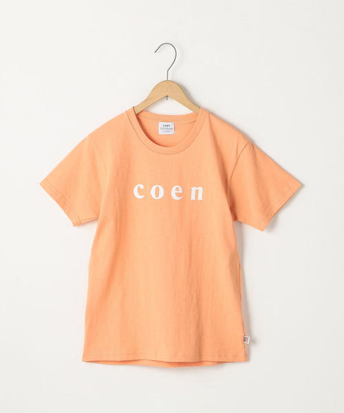 coen(コーエン)の「【WOMENS】coen(コーエン)ロゴTシャツ(Tシャツ/カットソー・レディース・カーキ/シャーベット・MEDIUM/LARGE)」の1枚目の写真