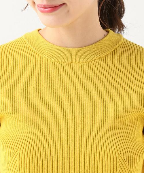 JOINT WORKS（ジョイントワークス）の「12Gリブコルセットシェイププルオーバー（ニット/セーター・レディース・ブラック/ピンク/イエロー/ブルー/モスグリーン・FREE）」の12枚目の写真