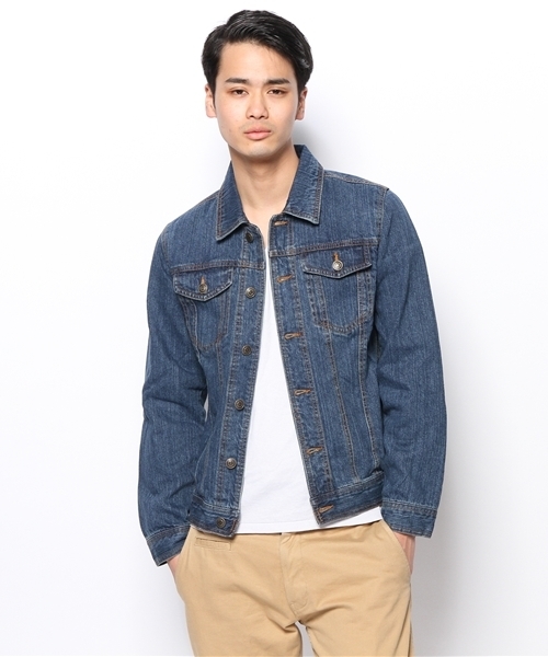 WEGO（ウィゴー）の「WEGO/デニムGジャン（デニムジャケット・メンズ・ダークインディゴブルー/ライトインディゴブルー・LARGE/X-LARGE/MEDIUM）」の6枚目の写真