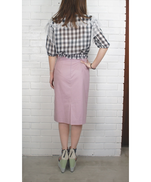 made in HEAVEN(メイドインヘブン)の「Emily top(シャツ/ブラウス・レディース・ブラック/グレー・ONE SIZE)」の4枚目の写真