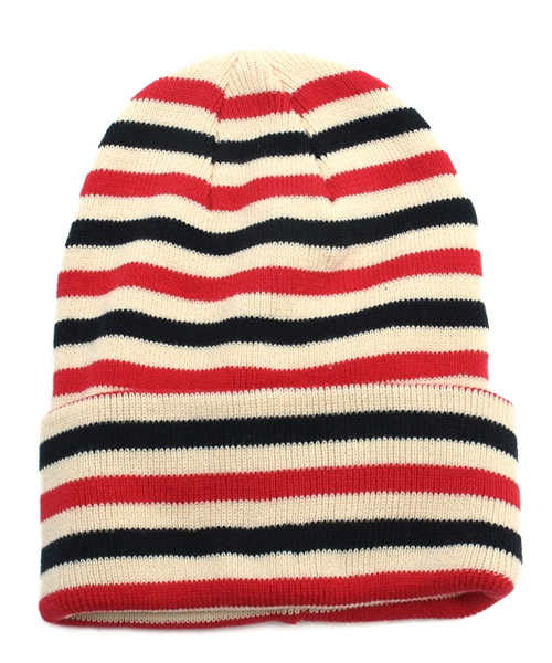 Ray BEAMS（レイビームス）の「○Ray BEAMS / ボーダー ワッチキャップ（ニットキャップ/ビーニー・レディース・ピンク/グリーン/ネイビー/その他1・ONE SIZE）」の8枚目の写真