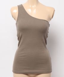 DouDou | NEWカップ付ワンショルタンク(Tシャツ/カットソー)