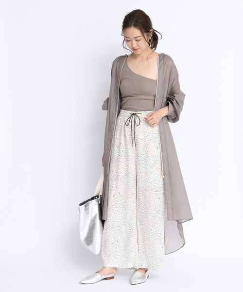 DouDou（ドゥドゥ）の「NEWカップ付ワンショルタンク（Tシャツ/カットソー・レディース・カーキ/ピンク/オフホワイト/ベージュ・FREE）」の11枚目の写真