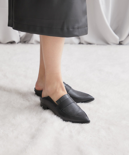 STUDIOUS（ステュディオス）の「【STUDIOUS】2wayバブーシュローファー（ローファー・レディース・ブラック/マルチ・1/2）」の18枚目の写真
