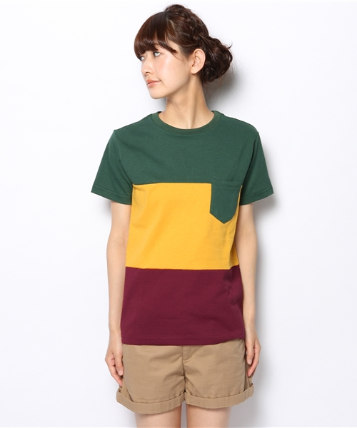 BEAMS BOY(ビームスボーイ)の「WALLA WALLA SPORT / ラスタパネル ポケットTシャツ (Tシャツ/カットソー・レディース・グリーン・ONE SIZE)」の8枚目の写真