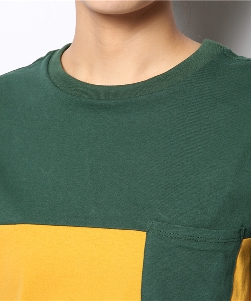 BEAMS BOY(ビームスボーイ)の「WALLA WALLA SPORT / ラスタパネル ポケットTシャツ (Tシャツ/カットソー・レディース・グリーン・ONE SIZE)」の4枚目の写真