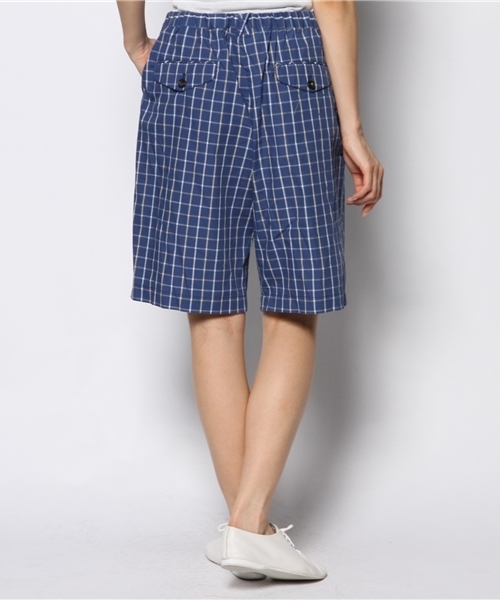 coen（コーエン）の「ブロックチェック柄ショートパンツ（その他パンツ・レディース・コバルトブルー/ネイビー/ケリー・フリー）」の6枚目の写真