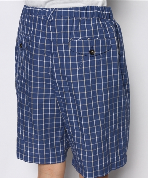 coen（コーエン）の「ブロックチェック柄ショートパンツ（その他パンツ・レディース・コバルトブルー/ネイビー/ケリー・フリー）」の8枚目の写真