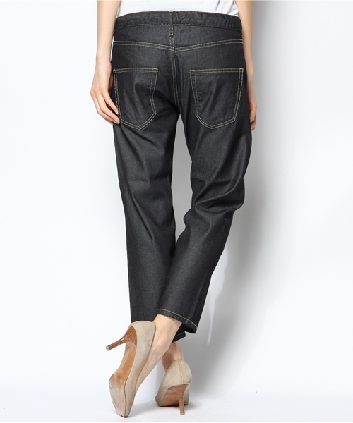 coen（コーエン）の「ボーイフレンドインディゴデニム（デニムパンツ・レディース・ネイビー・LARGE/MEDIUM/SMALL）」の6枚目の写真