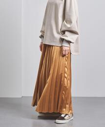 UNITED ARROWS | ＜STYLE for LIVING＞サテン プリーツ ロングスカート†(スカート)