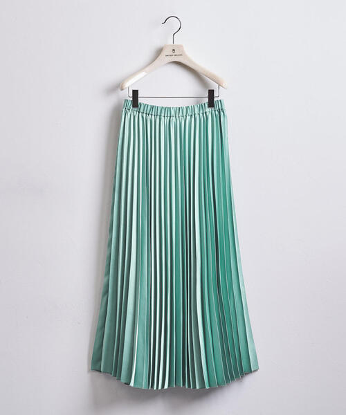 UNITED ARROWS（ユナイテッドアローズ）の「＜STYLE for LIVING＞サテン プリーツ ロングスカート†（スカート・レディース・ライム/ベージュ/イエロー・FREE）」の16枚目の写真