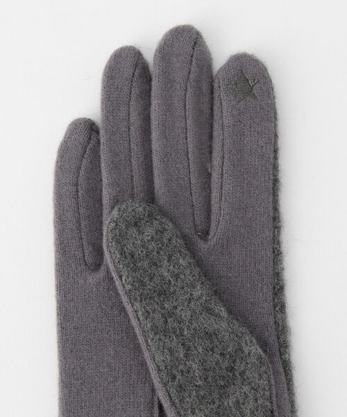 NOLLEY’S（ノーリーズ）の「【VINCENT PRADIER/ヴィンセントプラディエ】インエコファーカットグローブ（手袋・レディース・ベージュ/グレー・FREE）」の5枚目の写真