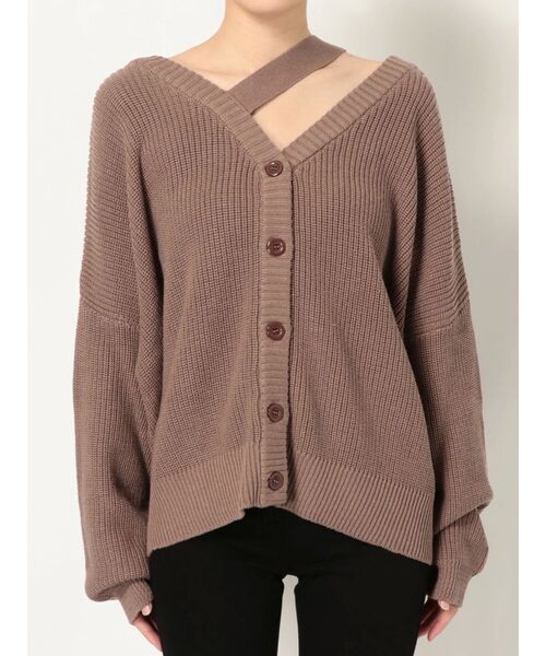 EMODA（エモダ）の「ネックストラップ2WAYカーデ（カーディガン/ボレロ・レディース・ホワイト/ブラック/ベージュ/ライム・FREE）」の18枚目の写真