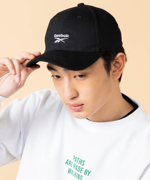 Reebok（リーボック）の「∴WEGO/Reebok ベクターロゴLowCap（キャップ・メンズ・ホワイト/ブラック・FREE）」の3枚目の写真