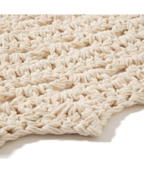 Francfranc（フランフラン）の「チャプル ラグ M ホワイト（ラグ/マット・レディース・ホワイト・FREE）」の3枚目の写真