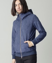 【NO ID.】Stretch Suede Hooded Blouson / ストレッチ スエード フーデッド ブルゾン