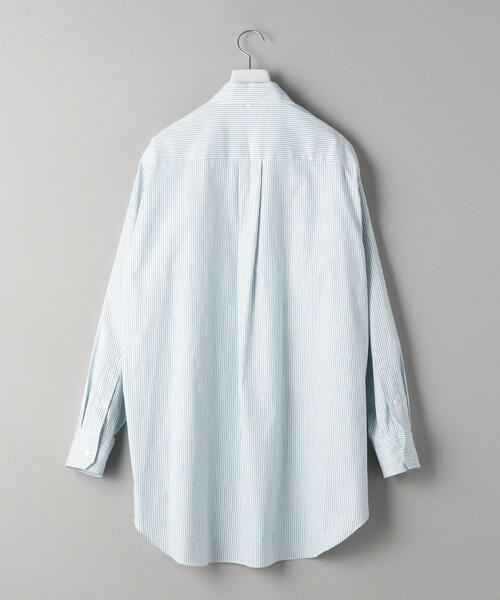 LOEFF（ロエフ）の「＜LOEFF（ロエフ）＞ ロンドンストライプ ボタンダウンシャツ MEN'S（シャツ/ブラウス・メンズ・オリーブ/ターコイズブルー・1/2）」の3枚目の写真