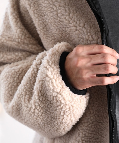 Java（ジャバ）の「《JaVa ジャバコラボ》2wayリバーシブルボアブルゾン（ブルゾン・メンズ・ベージュ系その他/ブラック系その他・MEDIUM/X-LARGE/LARGE）」の13枚目の写真