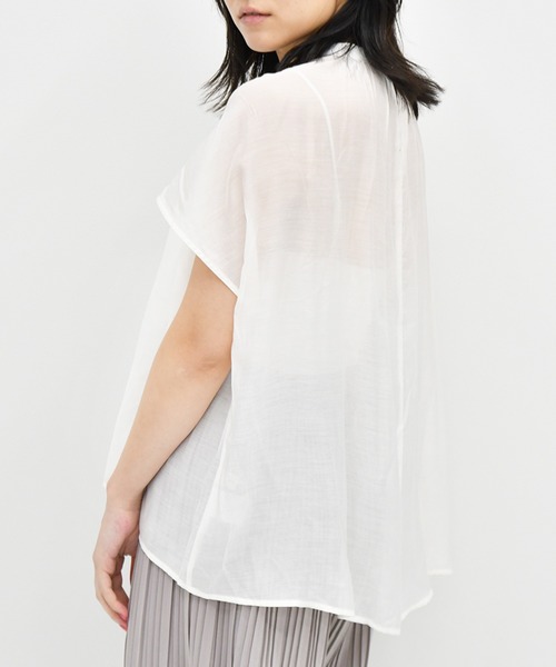 Ambre Neige（アンブルネージュ）の「ギャザーブラウス／【WEB/EC限定商品】（シャツ/ブラウス・レディース・パープル/ホワイト/グリーン・FREE）」の18枚目の写真