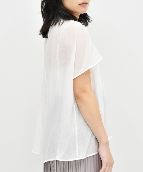 Ambre Neige（アンブルネージュ）の「ギャザーブラウス／【WEB/EC限定商品】（シャツ/ブラウス・レディース・パープル/ホワイト/グリーン・FREE）」の19枚目の写真