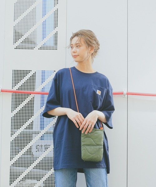 Carhartt(カーハート)の「Carhartt カーハート CRHTT87 S/S ポケット付き クルーネック Tシャツ(Tシャツ/カットソー・メンズ・ホワイト/チャコールグレー/ブラック/ダークブラウン/オレンジ/ブルー/タン/グリーン/グレー/ネイビー/マルーン/ブルー系その他/グリーン系その他/オレンジ系その他/ブルー系その他2・S/M/L/XL)」の9枚目の写真