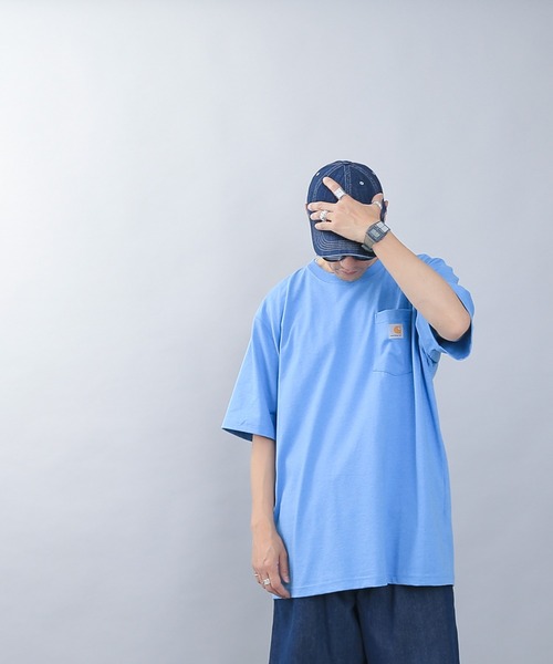 Carhartt(カーハート)の「Carhartt カーハート CRHTT87 S/S ポケット付き クルーネック Tシャツ(Tシャツ/カットソー・メンズ・ホワイト/チャコールグレー/ブラック/ダークブラウン/オレンジ/ブルー/タン/グリーン/グレー/ネイビー/マルーン/ブルー系その他/グリーン系その他/オレンジ系その他/ブルー系その他2・S/M/L/XL)」の12枚目の写真