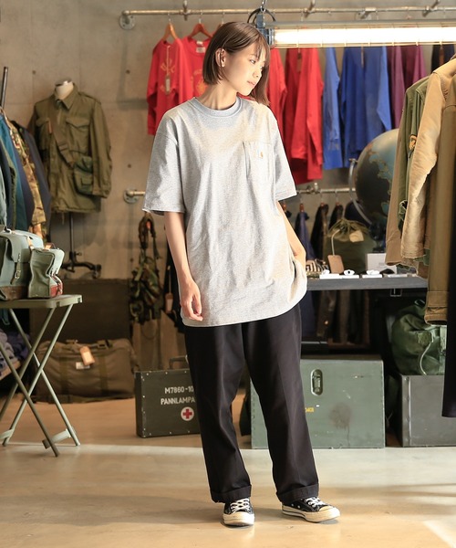 Carhartt(カーハート)の「Carhartt カーハート CRHTT87 S/S ポケット付き クルーネック Tシャツ(Tシャツ/カットソー・メンズ・ホワイト/チャコールグレー/ブラック/ダークブラウン/オレンジ/ブルー/タン/グリーン/グレー/ネイビー/マルーン/ブルー系その他/グリーン系その他/オレンジ系その他/ブルー系その他2・S/M/L/XL)」の18枚目の写真