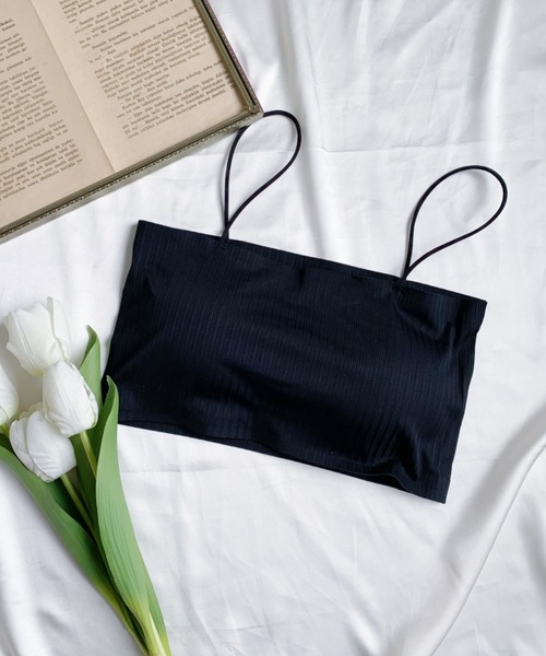 CLEA（クレア）の「カップ付きシームレスブラトップ（チューブトップ・レディース・ホワイト/ブラック/ピンクベージュ/ブルー/ミント/ピンク/グレー・FREE）」の8枚目の写真