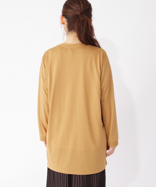 grove（グローブ）の「カーディガン×ウエストマークブラウスセット（その他トップス・レディース・ブラック/ダークグリーン/マスタード/ナチュラル・02/03）」の6枚目の写真