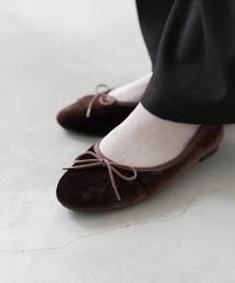 さりげなく可愛い|コーチ|7.5|25㎝|リボンフラットシューズ|茶|i1526 バレエシューズ（ブラウン/茶色系）ファッション通販 - ZOZOTOWN