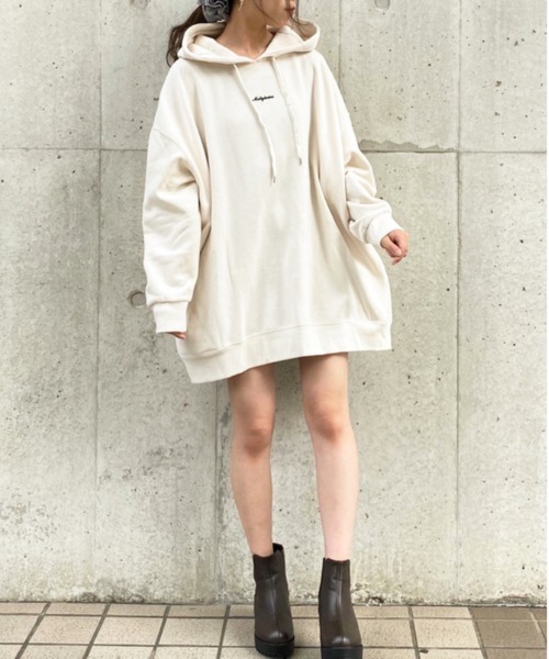 apres jour(アプレジュール)の「ゆるだぼフーディー【ZOZOTOWN限定アイテム】【9AP】(パーカー・レディース・ダークブラウン/ベージュ/アイボリー/ラベンダー・SMALL/MEDIUM)」の8枚目の写真