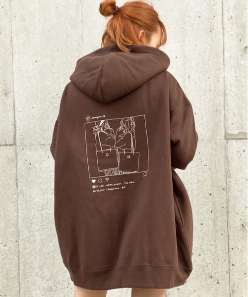 apres jour(アプレジュール)の「ゆるだぼフーディー【ZOZOTOWN限定アイテム】【9AP】(パーカー・レディース・ダークブラウン/ベージュ/アイボリー/ラベンダー・SMALL/MEDIUM)」の11枚目の写真