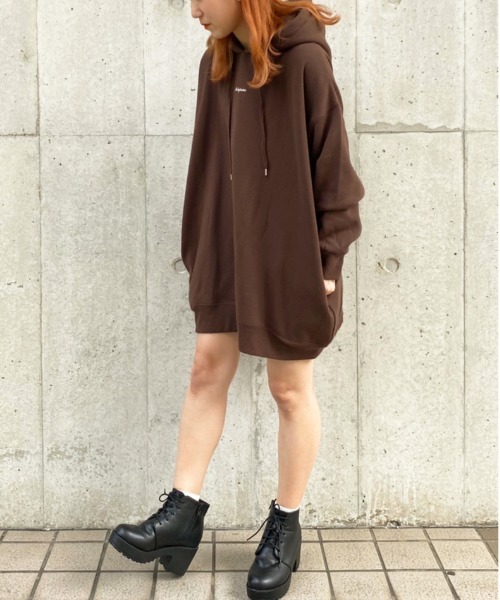 apres jour(アプレジュール)の「ゆるだぼフーディー【ZOZOTOWN限定アイテム】【9AP】(パーカー・レディース・ダークブラウン/ベージュ/アイボリー/ラベンダー・SMALL/MEDIUM)」の13枚目の写真