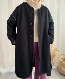 slowmelly | 【WEARISTA てら】パイピングライトアウター(ノーカラージャケット)