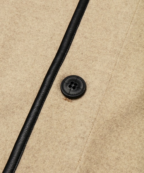 slowmelly(スローメリー)の「【WEARISTA てら】パイピングライトアウター(ノーカラージャケット・レディース・ブラック/ベージュ・FREE)」の19枚目の写真