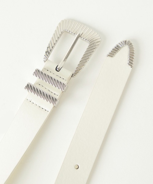 PAGEBOY（ページボーイ）の「モードバックルベルト2（ベルト・レディース・レオパード/ブラック/ダークブラウン/ホワイト系その他/ゼブラ/チェック/グレー系その他2/オフホワイト/ホワイト系その他2・FREE）」の22枚目の写真