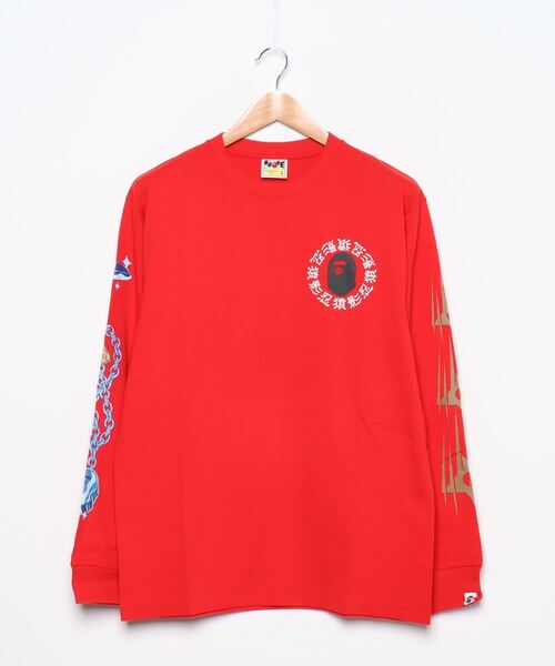 アベイシングエイプ　シャーク　ロングtシャツ A Bathing Ape】アベイシングエイプ シャークタイガー 迷彩ロンT