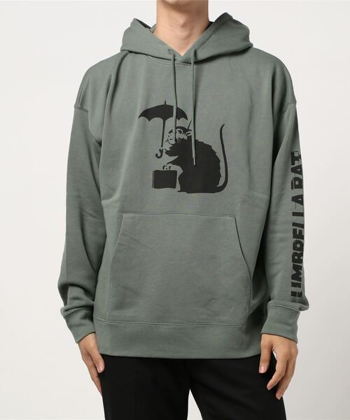 Right-on(ライトオン)の「プリントパーカー バンクシー(パーカー・メンズ・ブルー/グリーン/ブラック・M/L/XL)」の20枚目の写真