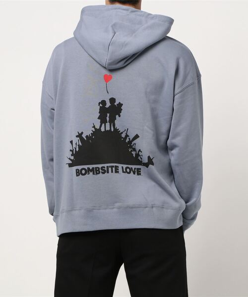 Right-on(ライトオン)の「プリントパーカー バンクシー(パーカー・メンズ・ブルー/グリーン/ブラック・M/L/XL)」の10枚目の写真