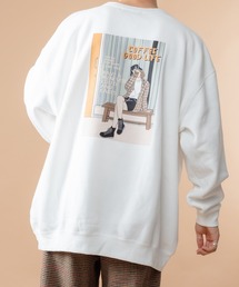 kutir | カフェプリント裏起毛スウェット(スウェット)