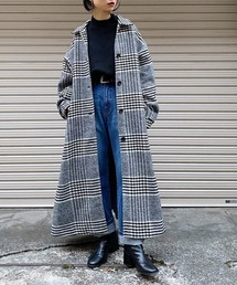 PAGEBOY | チェックマキシルーズコート(ダウンジャケット/コート)