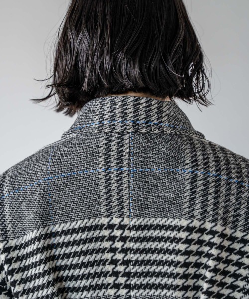 PAGEBOY（ページボーイ）の「チェックマキシルーズコート（ダウンジャケット/コート・レディース・ブラック/チェック・FREE）」の8枚目の写真