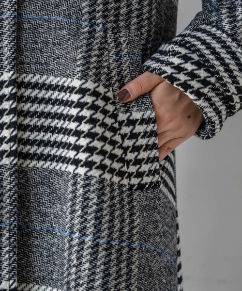 PAGEBOY（ページボーイ）の「チェックマキシルーズコート（ダウンジャケット/コート・レディース・ブラック/チェック・FREE）」の11枚目の写真