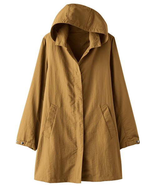 BELLUNA（ベルーナ）の「ポケッタブルはっ水コート（その他アウター・レディース・カーキ/マスタード・MEDIUM/LARGE/X-LARGE）」の2枚目の写真