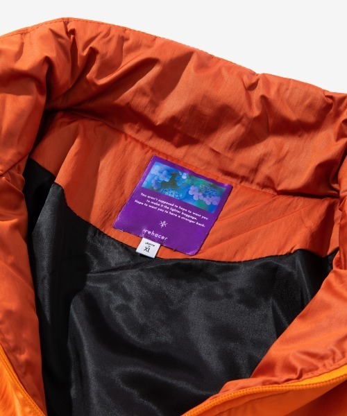 rehacer(レアセル)の「rehacer : Over Size Joint Boa Jacket /オーバーサイズ ジョイント ボアジャケット(ブルゾン・メンズ・オレンジ/グリーン・MEDIUM/LARGE/X-LARGE)」の9枚目の写真