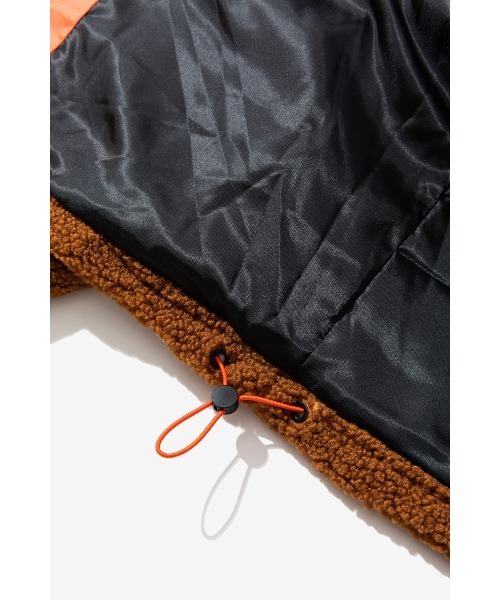 rehacer(レアセル)の「rehacer : Over Size Joint Boa Jacket /オーバーサイズ ジョイント ボアジャケット(ブルゾン・メンズ・オレンジ/グリーン・MEDIUM/LARGE/X-LARGE)」の6枚目の写真
