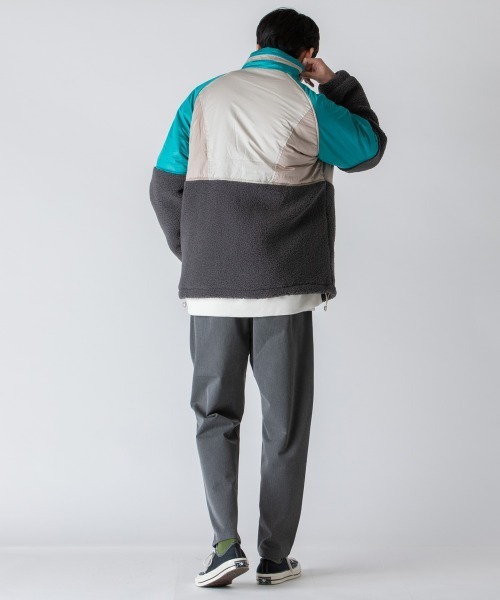 rehacer(レアセル)の「rehacer : Over Size Joint Boa Jacket /オーバーサイズ ジョイント ボアジャケット(ブルゾン・メンズ・オレンジ/グリーン・MEDIUM/LARGE/X-LARGE)」の20枚目の写真
