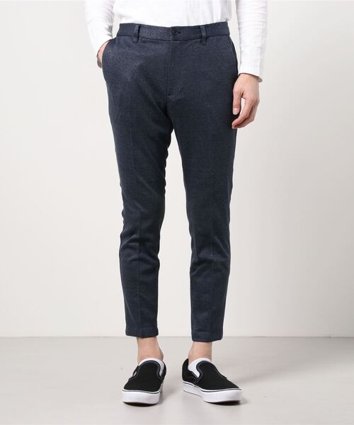 HIGH STREET(ハイストリート)の「HIGH STREET∴麻ナイロンジャージイージーパンツ(スラックス・メンズ・グレー/ネイビー・LL/MEDIUM/LARGE/SMALL)」の2枚目の写真