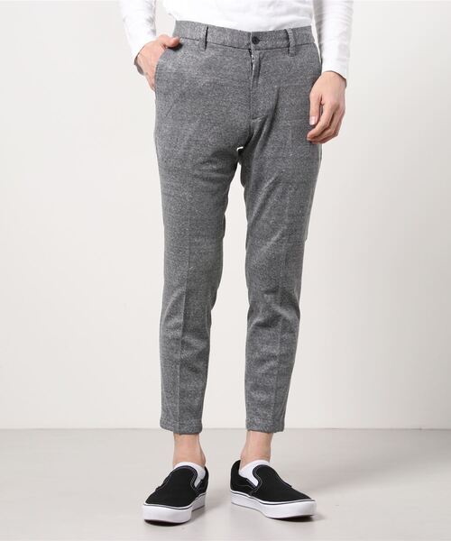 HIGH STREET(ハイストリート)の「HIGH STREET∴麻ナイロンジャージイージーパンツ(スラックス・メンズ・グレー/ネイビー・LL/MEDIUM/LARGE/SMALL)」の1枚目の写真